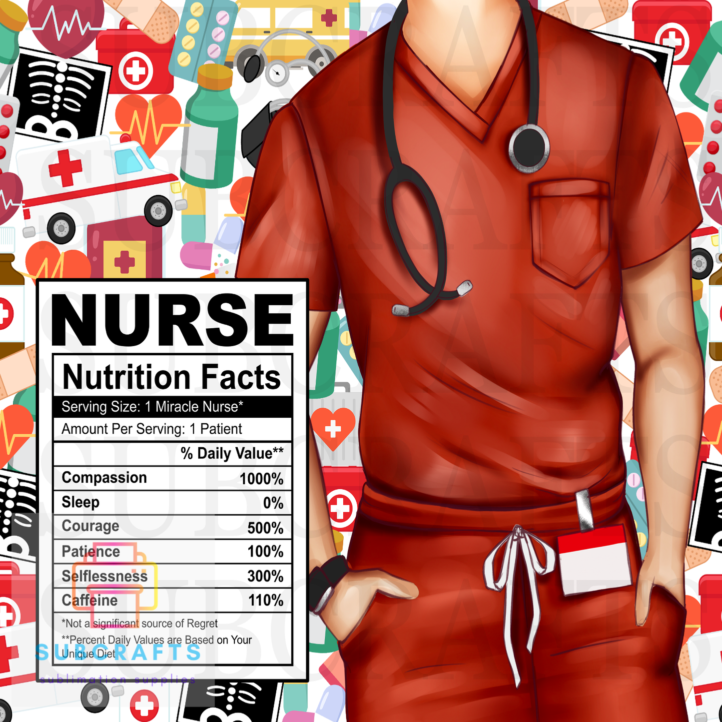 20oz transfers-HTV or Sublimation for the Nurse