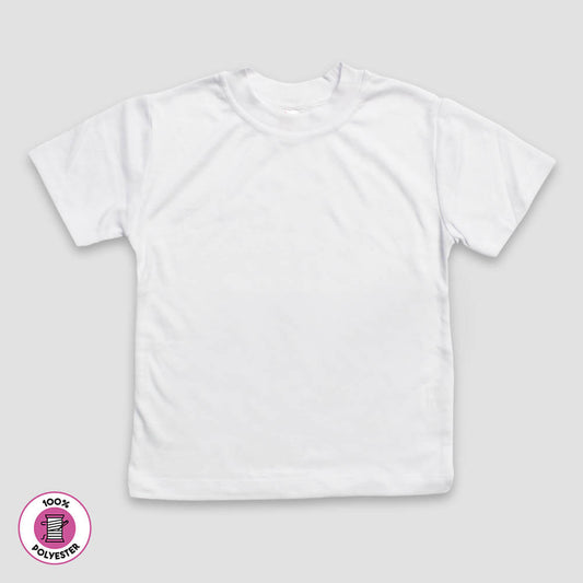 Toddler & Kids T-Shirt – White – 100% Polyester - LG4556W - The Laughing Giraffe®