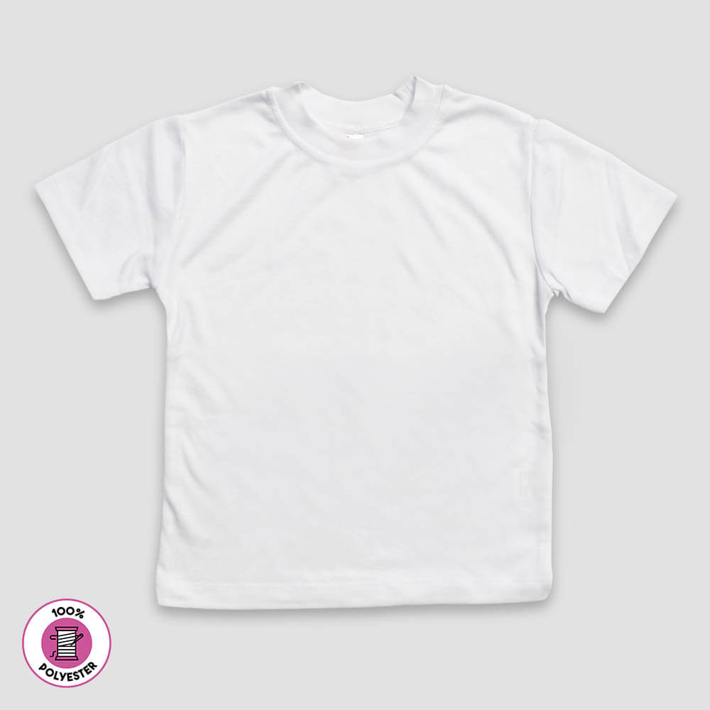 Toddler & Kids T-Shirt – White – 100% Polyester - LG4556W - The Laughing Giraffe®